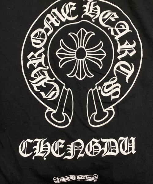 CHROME HEARTS（クロムハーツ）CHROME HEARTS (クロムハーツ) CHENGDU HORSESHOE L/S T-SHIRT ブラック サイズ:Lの古着・服飾アイテム