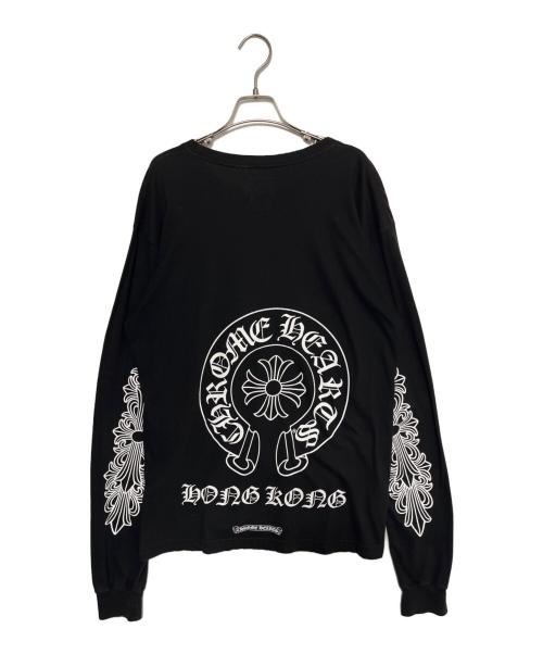 CHROME HEARTS（クロムハーツ）CHROME HEARTS (クロムハーツ) FLRL CRS HORSESHOE L/S ブラック サイズ:Lの古着・服飾アイテム