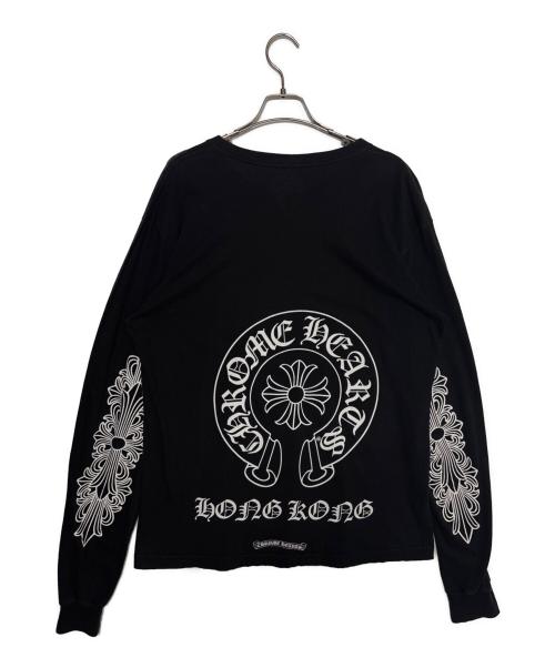 CHROME HEARTS（クロムハーツ）CHROME HEARTS (クロムハーツ) FLRL CRS HORSESHOE L/S ブラック サイズ:Lの古着・服飾アイテム