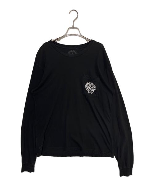 CHROME HEARTS（クロムハーツ）CHROME HEARTS (クロムハーツ) FLRL CRS HORSESHOE L/S ブラック サイズ:Lの古着・服飾アイテム