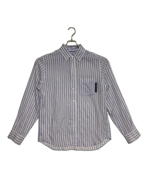 BoTT（ボット）BoTT (ボット) Printed Striped Shirt パープル サイズ:Sの古着・服飾アイテム