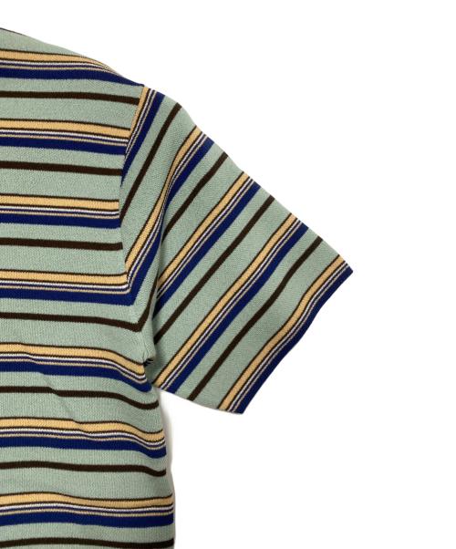 NKNIT（ンニット）NKNIT (ンニット) THE BOYFRIEND ニットポロシャツ マルチカラーの古着・服飾アイテム