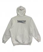 BALENCIAGAバレンシアガ）の古着「キャンペーンロゴ フーディー」｜ホワイト