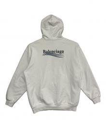BALENCIAGA（バレンシアガ）の古着「キャンペーンロゴ フーディー」｜ホワイト