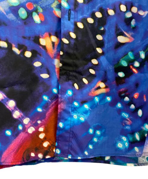 DOLCE & GABBANA（ドルチェ＆ガッバーナ）DOLCE & GABBANA (ドルチェ＆ガッバーナ) Purple Luminarie Silk Slim MARTINI Shirt ブルー サイズ:40の古着・服飾アイテム