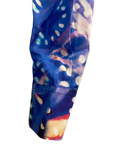 DOLCE & GABBANA（ドルチェ＆ガッバーナ）DOLCE & GABBANA (ドルチェ＆ガッバーナ) Purple Luminarie Silk Slim MARTINI Shirt ブルー サイズ:40の古着・服飾アイテム