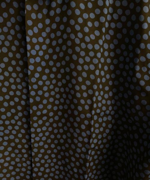 SAINTLAURENT（サンローラン）SAINTLAURENT (サンローラン) ランダムドット ロングスリーブシャツ　 ブラック×ブルー サイズ:38の古着・服飾アイテム