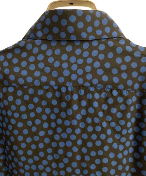 SAINTLAURENT（サンローラン）SAINTLAURENT (サンローラン) ランダムドット ロングスリーブシャツ　 ブラック×ブルー サイズ:38の古着・服飾アイテム