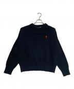 AMI Alexandre Mattiussiアミアレクサンドルマテュッシ）の古着「クルーネックニット」｜ブラック