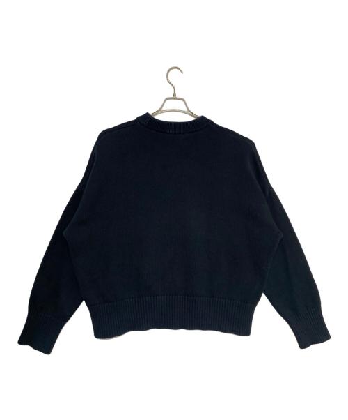 AMI Alexandre Mattiussi（アミアレクサンドルマテュッシ）AMI Alexandre Mattiussi (アミアレクサンドルマテュッシ) クルーネックニット ブラック サイズ:Ｌの古着・服飾アイテム