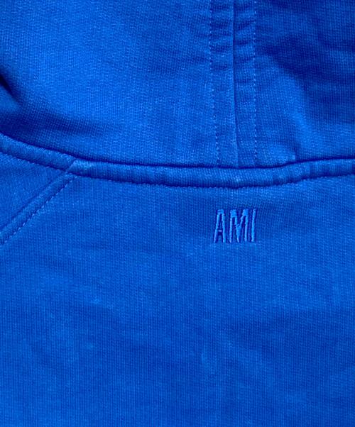 AMI Alexandre Mattiussi（アミアレクサンドルマテュッシ）AMI Alexandre Mattiussi (アミアレクサンドルマテュッシ) プルオーバーフーディー ブルー サイズ:Lの古着・服飾アイテム
