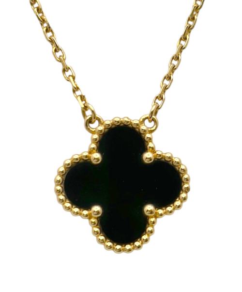 VAN CLEEF & ARPELS（ヴァンクリーフ＆アーペル）VAN CLEEF & ARPELS (ヴァンクリーフ＆アーペル) ヴィンテージ アルハンブラ オニキス ネックレス サイズ:ヴィンテージの古着・服飾アイテム