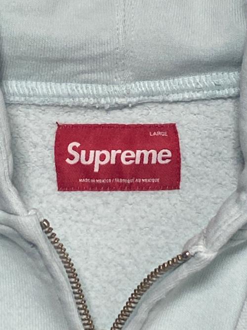 SUPREME（シュプリーム）SUPREME (シュプリーム) 25FW Small Box Zip Up Hooded Sweatshirt スカイブルー サイズ:Lの古着・服飾アイテム