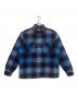 Supreme（シュプリーム）の古着「Quilted Plaid Shirt」｜ブラック×ブルー