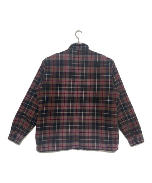 SUPREME（シュプリーム）Supreme (シュプリーム) 24FW Quilted Plaid Shirt ブラック×レッド サイズ:Lの古着・服飾アイテム