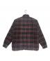 Supreme (シュプリーム) 24FW Quilted Plaid Shirt ブラック×レッド サイズ:L：20000円