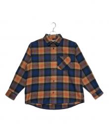Carhartt WIP（カーハート ワーク イン プログレス）の古着「LS Dern Shirt」｜ブラウン×ネイビー