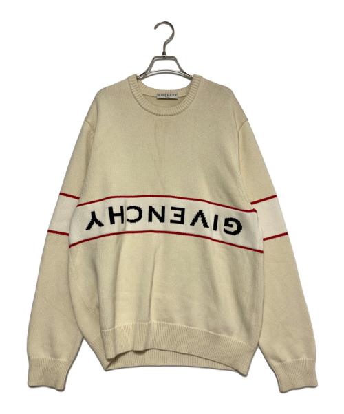 GIVENCHY（ジバンシィ）GIVENCHY (ジバンシィ) ロゴニット ホワイト サイズ:XXLの古着・服飾アイテム