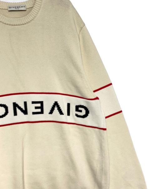 GIVENCHY（ジバンシィ）GIVENCHY (ジバンシィ) ロゴニット ホワイト サイズ:XXLの古着・服飾アイテム