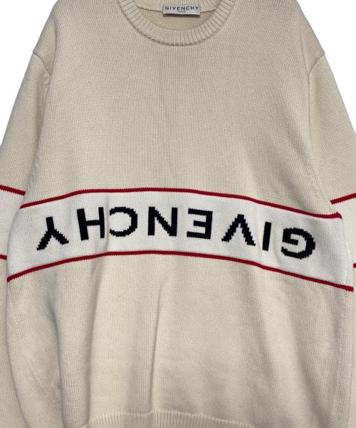 GIVENCHY（ジバンシィ）GIVENCHY (ジバンシィ) ロゴニット ホワイト サイズ:XXLの古着・服飾アイテム