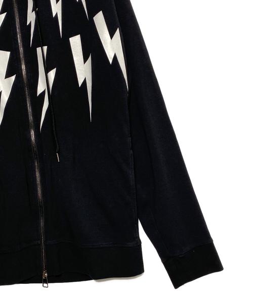 NEIL BARRETT（ニールバレット）NEIL BARRETT (ニールバレット) サンダーボルトパーカー ブラック サイズ:XLの古着・服飾アイテム