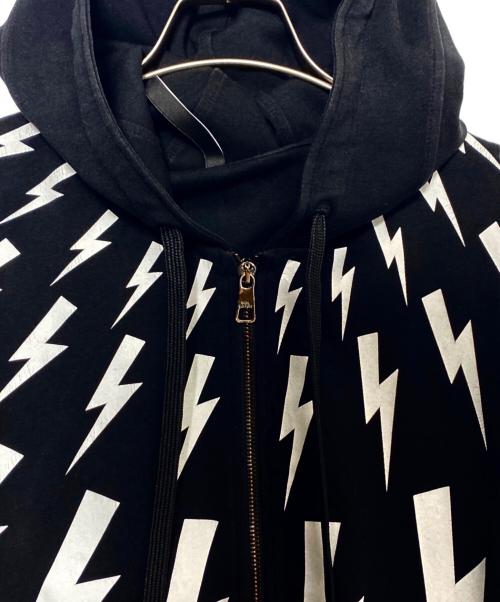 NEIL BARRETT（ニールバレット）NEIL BARRETT (ニールバレット) サンダーボルトパーカー ブラック サイズ:XLの古着・服飾アイテム