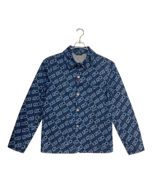 KENZO（ケンゾー）KENZO (ケンゾー) モノグラムカバーオール インディゴ サイズ:Sの古着・服飾アイテム