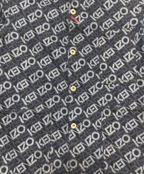 KENZO（ケンゾー）KENZO (ケンゾー) モノグラムカバーオール インディゴ サイズ:Sの古着・服飾アイテム