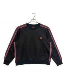 Needles（ニードルズ）の古着「Track Crew Neck Shirt」｜ブラック×ピンク