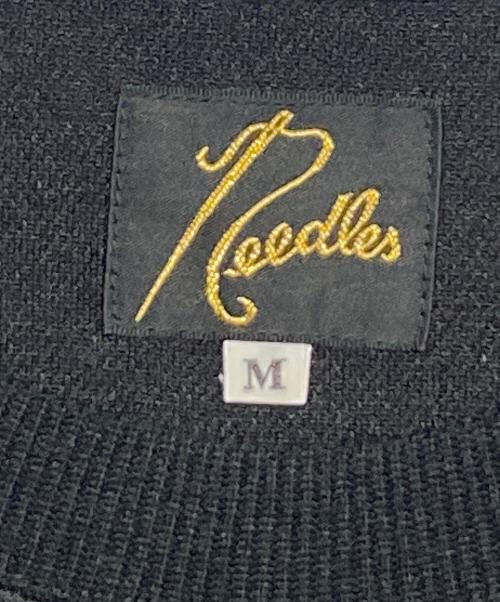 Needles（ニードルズ）Needles (ニードルズ) Track Crew Neck Shirt ブラック×ピンク サイズ:Mの古着・服飾アイテム