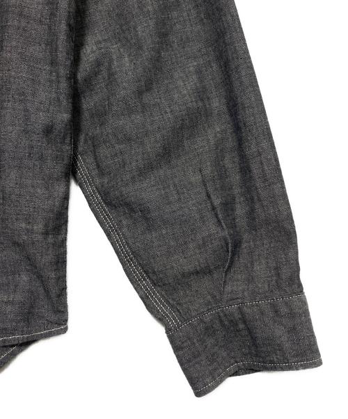 HUMAN MADE（ヒューマンメイド）HUMAN MADE (ヒューマンメイド) シャンブレーロングリーブシャツ グレー サイズ:XLの古着・服飾アイテム