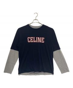 中古・古着通販】CELINE (セリーヌ) ボーダーカットソー ネイビー