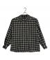 PENDLETON（ペンドルトン）の古着「WOOL OMBRE CHECK OPEN COLLAR SHIRT」｜ホワイト×ブラック