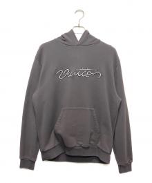 LOUIS VUITTON（ルイ ヴィトン）の古着「26SSエンベリッシュド シグネチャーフーディー」｜グレー