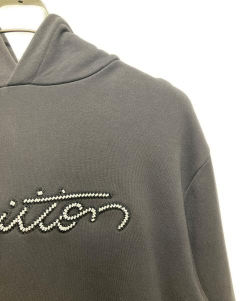 LOUIS VUITTON（ルイ ヴィトン）LOUIS VUITTON (ルイ ヴィトン) 26SSエンベリッシュド シグネチャーフーディー グレー サイズ:Lの古着・服飾アイテム