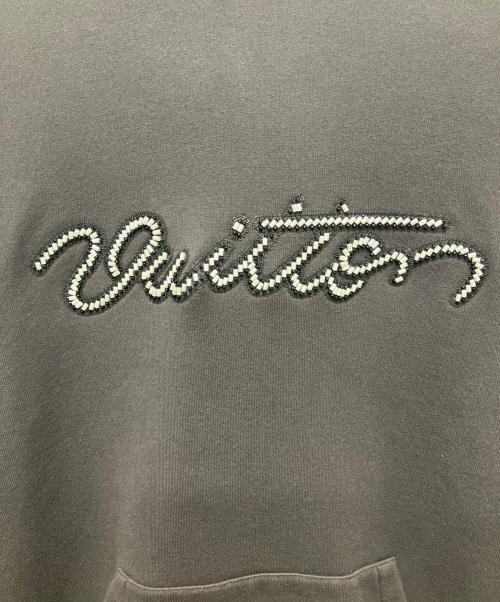 LOUIS VUITTON（ルイ ヴィトン）LOUIS VUITTON (ルイ ヴィトン) 26SSエンベリッシュド シグネチャーフーディー グレー サイズ:Lの古着・服飾アイテム