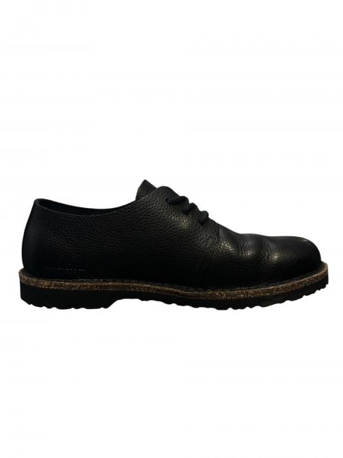 BIRKENSTOCK（ビルケンシュトック）BIRKENSTOCK (ビルケンシュトック) アップサラ ロー ナチュラルレザー ブラック サイズ:27の古着・服飾アイテム