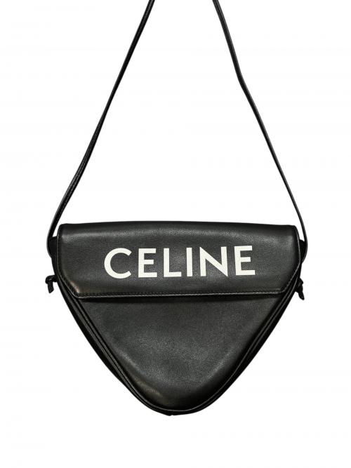 CELINE（セリーヌ）CELINE (セリーヌ) TRIANGLE BAG ブラックの古着・服飾アイテム