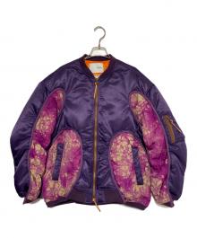 yoshio kubo（ヨシオクボ）の古着「TIE DYE BOMBER JACKET」｜パープル