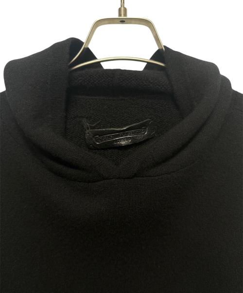 CHROME HEARTS（クロムハーツ）CHROME HEARTS (クロムハーツ) Y NOT Floral Cross Embroidery Cashmere Knit Pullover Hoodie ブラック サイズ:Lの古着・服飾アイテム