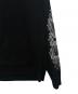 中古・古着 CHROME HEARTS (クロムハーツ) Y NOT Floral Cross Embroidery Cashmere Knit Pullover Hoodie ブラック サイズ:L：580000円