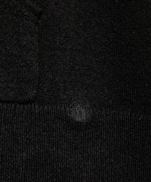 CHROME HEARTS（クロムハーツ）CHROME HEARTS (クロムハーツ) Y NOT Floral Cross Embroidery Cashmere Knit Pullover Hoodie ブラック サイズ:Lの古着・服飾アイテム