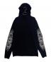 CHROME HEARTS（クロムハーツ）の古着「Y NOT Floral Cross Embroidery Cashmere Knit Pullover Hoodie」｜ブラック