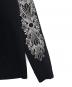 中古・古着 CHROME HEARTS (クロムハーツ) Y NOT Floral Cross Embroidery Cashmere Knit Pullover Hoodie ブラック サイズ:L：650000円