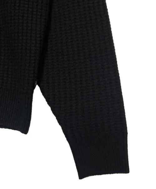 stussy（ステューシー）stussy (ステューシー) WAFFLE KNIT CASHMERE CREW ブラック サイズ:Sの古着・服飾アイテム