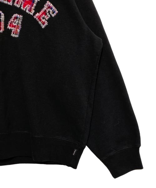 SUPREME（シュプリーム）Supreme (シュプリーム) Plaid Arc Crewneck ブラック サイズ:Lの古着・服飾アイテム