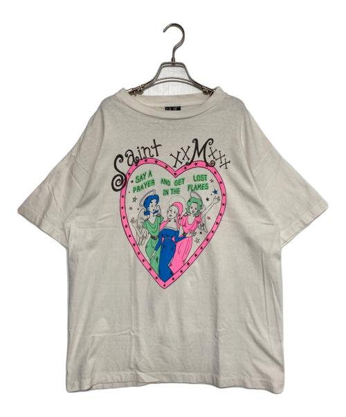 SAINT MICHAEL（セントマイケル）SAINT MICHAEL (セントマイケル) T-SHIRT HEART ホワイト サイズ:XLの古着・服飾アイテム