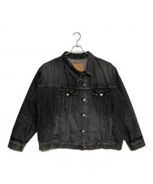 BALENCIAGA（バレンシアガ）の古着「アシンメトリーデニムジャケット」｜グレー
