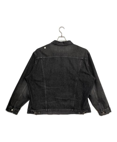 BALENCIAGA（バレンシアガ）BALENCIAGA (バレンシアガ) アシンメトリーデニムジャケット グレー サイズ:40の古着・服飾アイテム