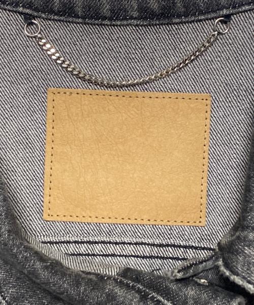 BALENCIAGA（バレンシアガ）BALENCIAGA (バレンシアガ) アシンメトリーデニムジャケット グレー サイズ:40の古着・服飾アイテム